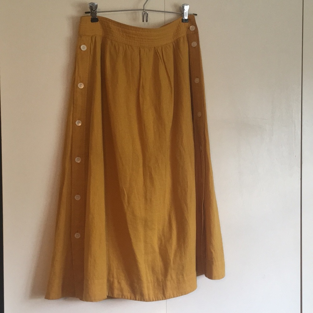 Yellow Madewell Midi Skirt